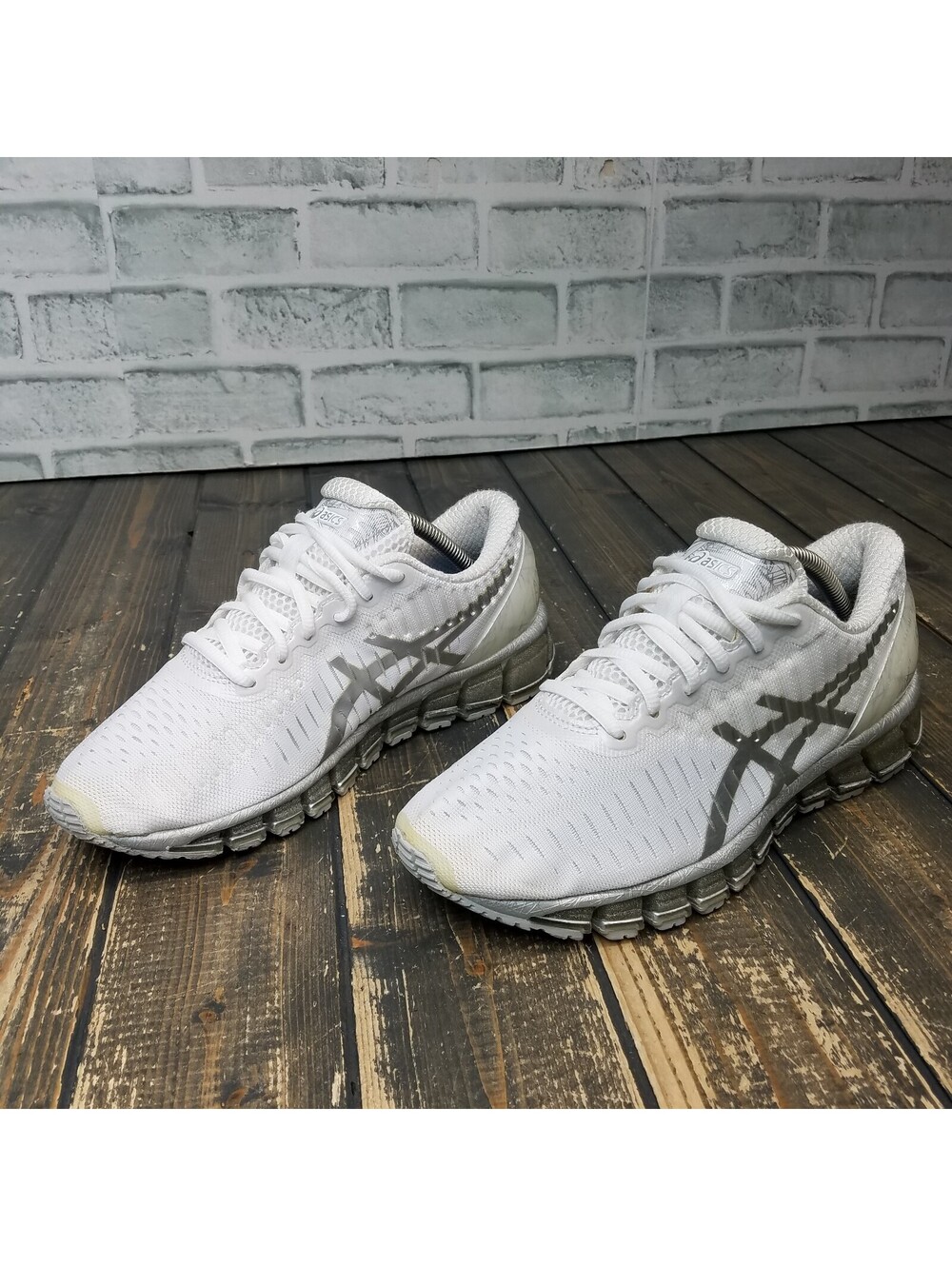 ASICS Women's Gel-Quantum 360 T5J6N Running Shoes Size 7.5 White / Silver / Snow